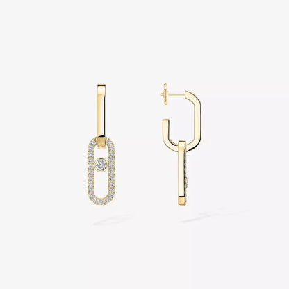 [Eterna Jewels]Move Link Diamant-Ohrringe