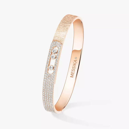 [Eterna Jewels]Noa Ciselé halbpavé-Armreif