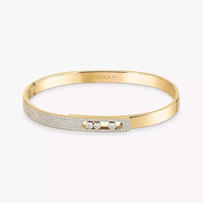 [Eterna Jewels]Noa Roségold-Armreif mit Diamant-Pavé