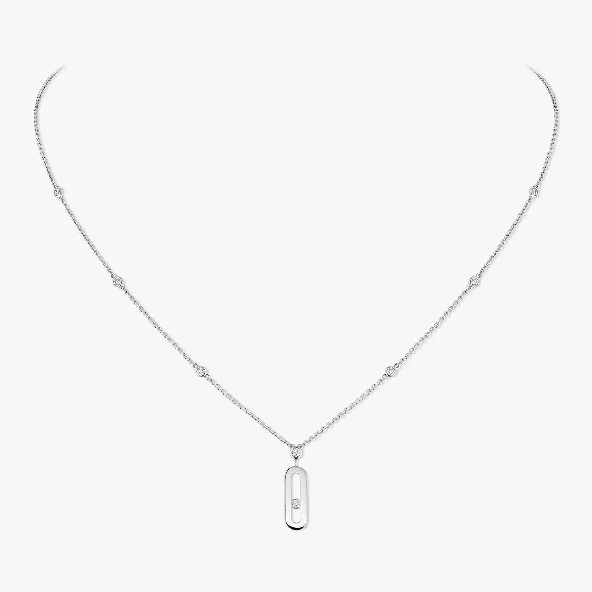 [Eterna Jewels] Move Uno Gold Diamant Collier Lang
