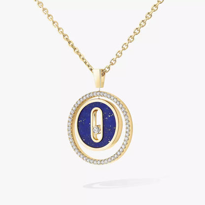 [Eterna Jewels]Lucky Move Diamant-Halskette in Roségold und weißem Perlmutt