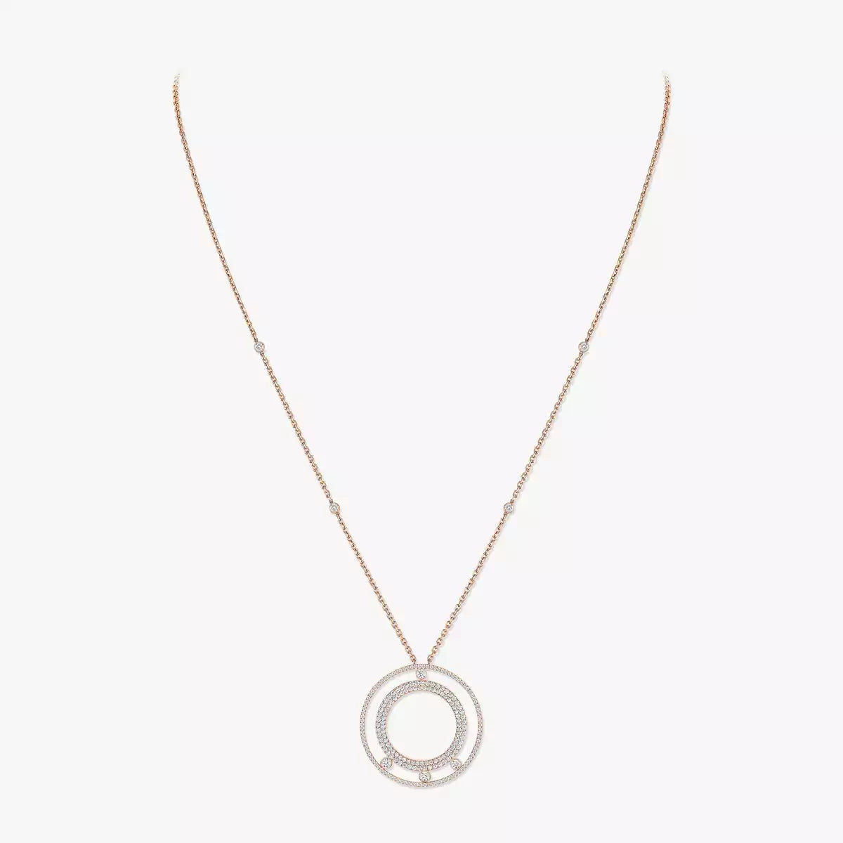 [Eterna Jewels]Romane Long Pave_-Set Diamant-Halskette