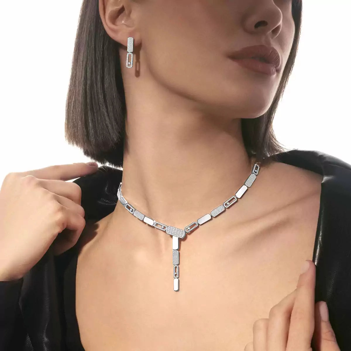 [Eterna Jewels]Imperial Move SM Diamantohrringe