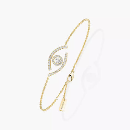[Eterna Jewels]Armband mit Pave-Diamanten Lucky Eye