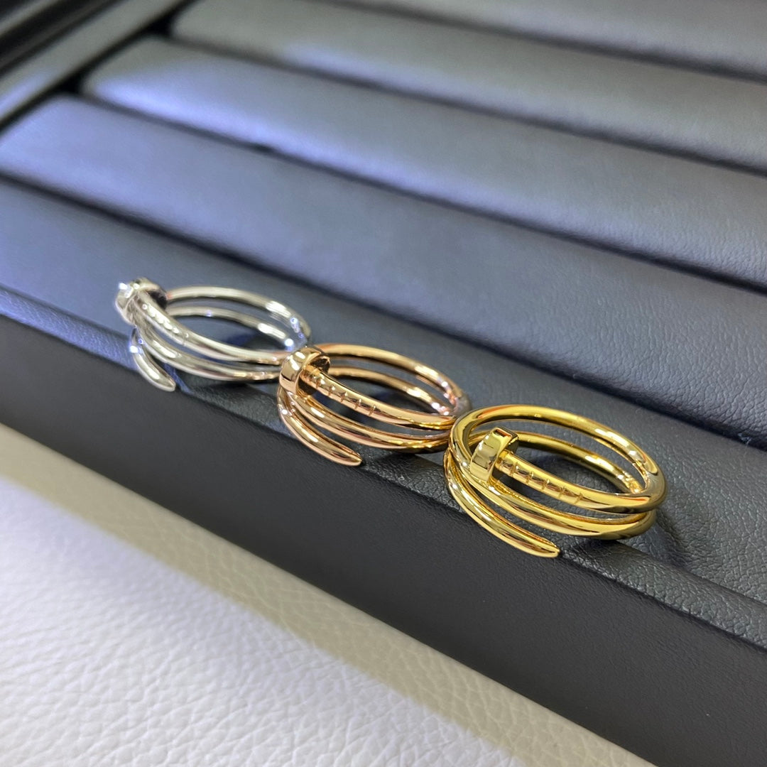 [Eterna Jewels]GLATTER DREIFACH-NAGELRING