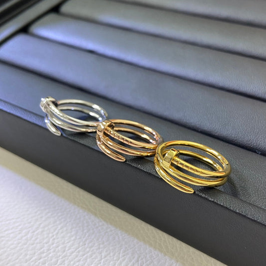 [Eterna Jewels]GLATTER DREIFACH-NAGELRING