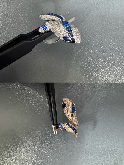 [Eterna Jewels]BRANDNEUER LUXURIÖSER BLAUER SCHLANGENRING