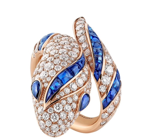 [Eterna Jewels]新品 ラグジュアリー ブルースネークリング