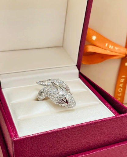 [Eterna Jewels]BRANDNEUER LUXURIÖSER SILBERSCHLANGENRING
