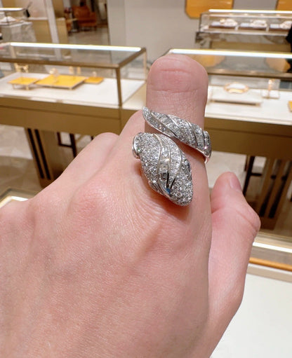 [Eterna Jewels]BRANDNEUER LUXURIÖSER SILBERSCHLANGENRING
