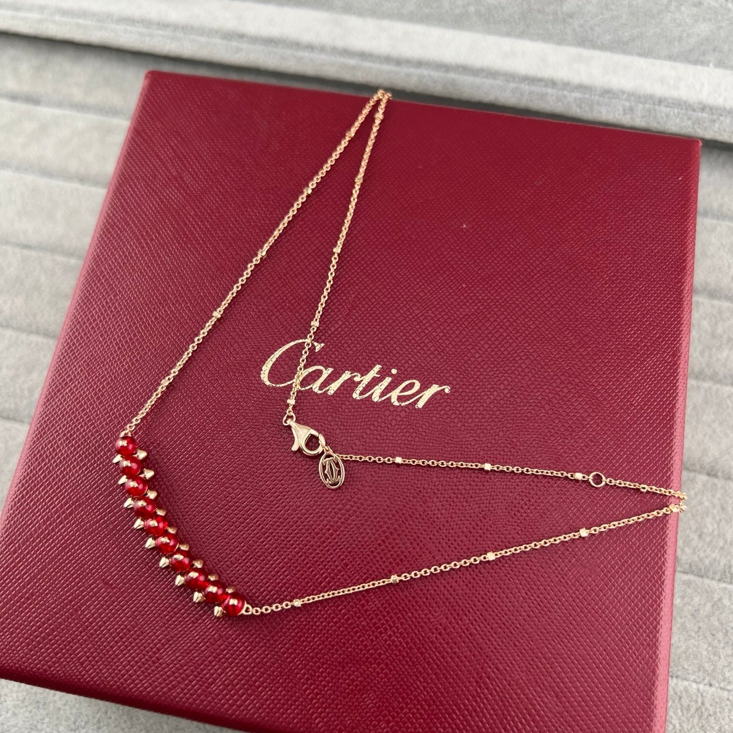 [Eterna Jewels]NEW STUD COLORED GEM PENDANT NECKLACE