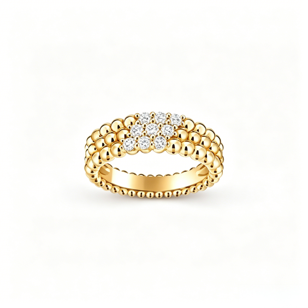 [Eterna Jewels] DREIREIHIGER DIAMANTRING