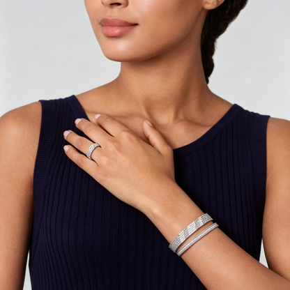 [Eterna Jewels] DREIREIHIGER DIAMANTRING