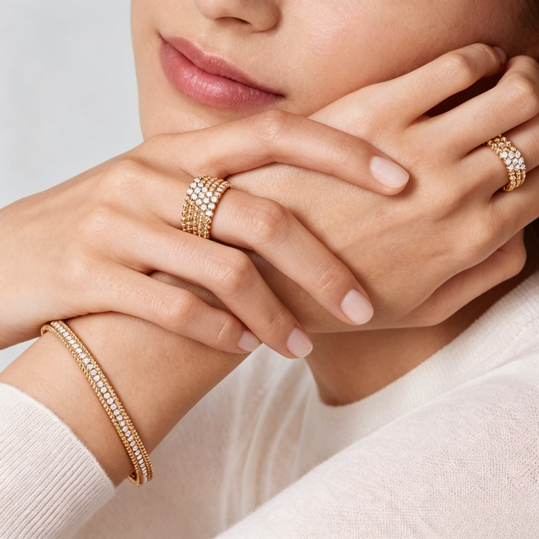 [Eterna Jewels] DREIREIHIGER DIAMANTRING