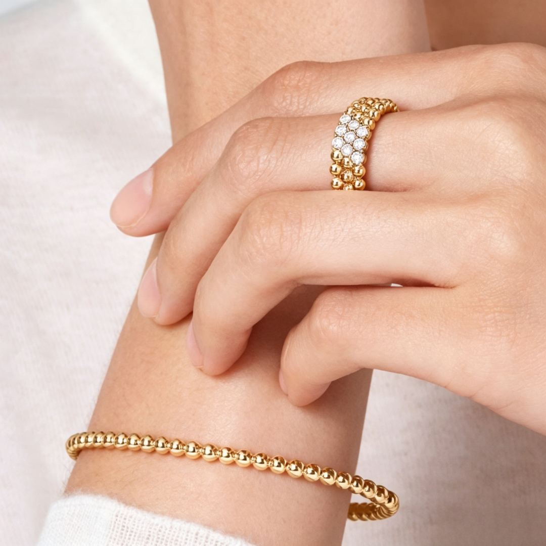 [Eterna Jewels] DREIREIHIGER DIAMANTRING