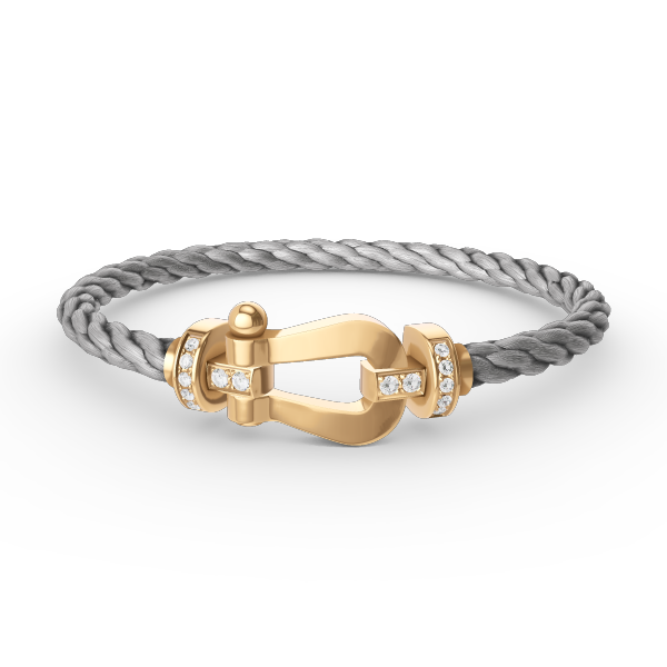 [Eterna Jewels]FORCE GROSSES HUFEISEN HALB DIAMANT ARMREIF GOLD