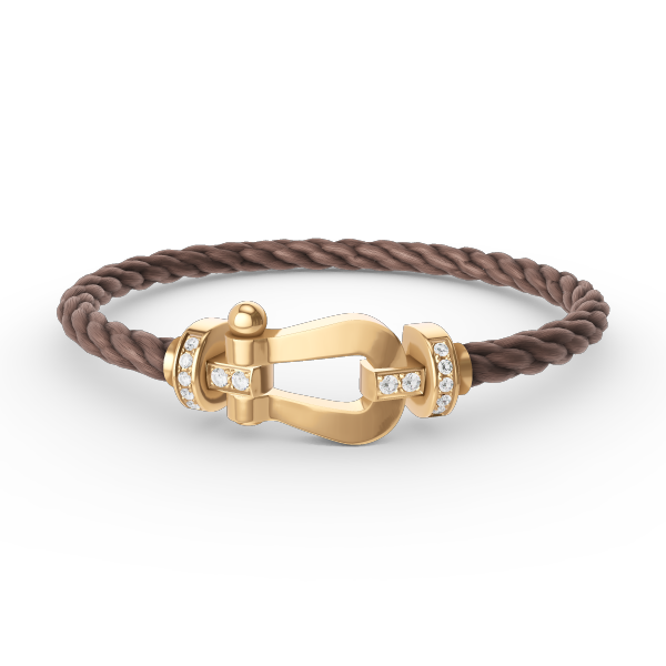 [Eterna Jewels]FORCE GROSSES HUFEISEN HALB DIAMANT ARMREIF GOLD