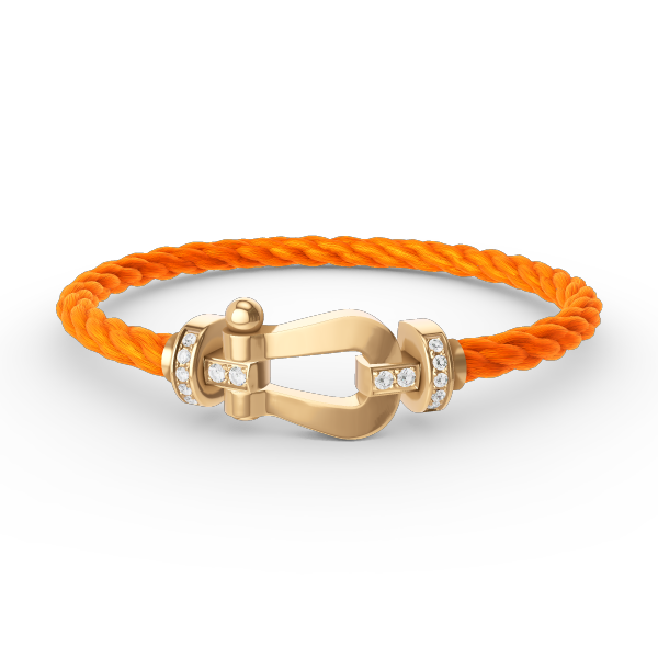 [Eterna Jewels]FORCE GROSSES HUFEISEN HALB DIAMANT ARMREIF GOLD