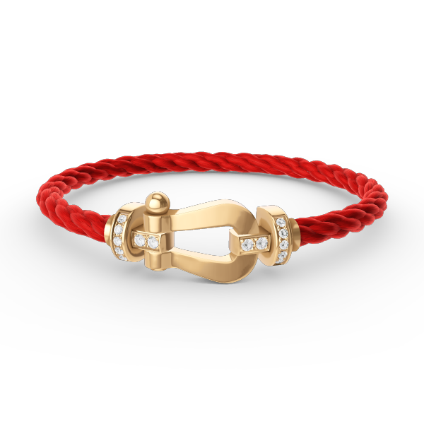 [Eterna Jewels]FORCE GROSSES HUFEISEN HALB DIAMANT ARMREIF GOLD