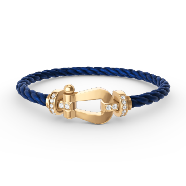 [Eterna Jewels]FORCE GROSSES HUFEISEN HALB DIAMANT ARMREIF GOLD