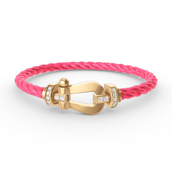 [Eterna Jewels]FORCE GROSSES HUFEISEN HALB DIAMANT ARMREIF GOLD
