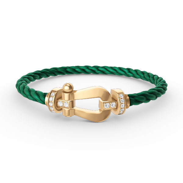 [Eterna Jewels]FORCE GROSSES HUFEISEN HALB DIAMANT ARMREIF GOLD