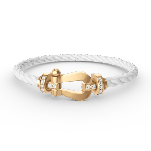 [Eterna Jewels]FORCE GROSSES HUFEISEN HALB DIAMANT ARMREIF GOLD