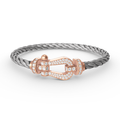 [Eterna Jewels]FORCE GROSSES HUFEISEN-VOLLDIAMANT-ARMBAND ROSÉGOLD