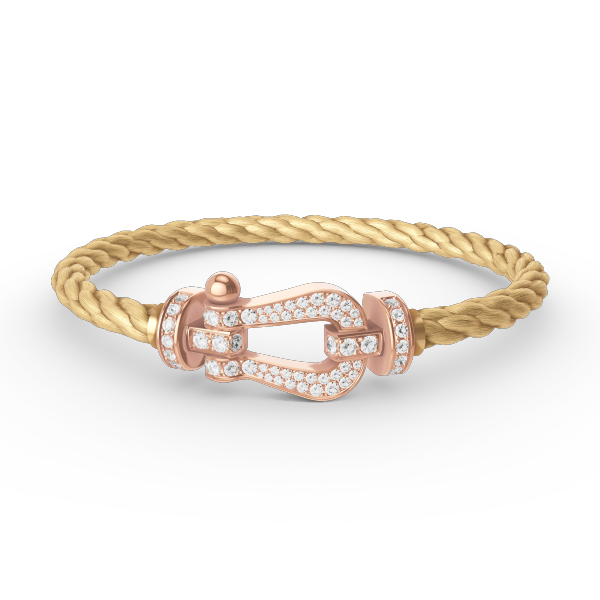 [Eterna Jewels]FORCE GROSSES HUFEISEN-VOLLDIAMANT-ARMBAND ROSÉGOLD