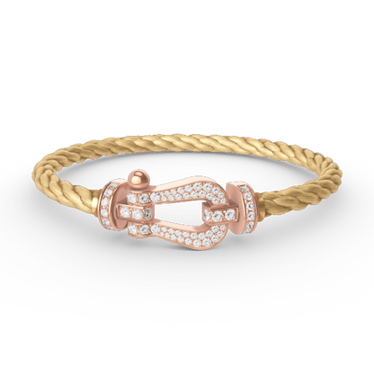 [Eterna Jewels]FORCE GROSSES HUFEISEN-VOLLDIAMANT-ARMBAND ROSÉGOLD