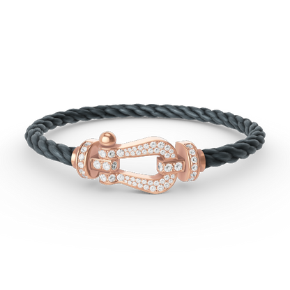 [Eterna Jewels]FORCE GROSSES HUFEISEN-VOLLDIAMANT-ARMBAND ROSÉGOLD