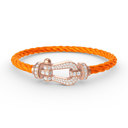 [Eterna Jewels]FORCE GROSSES HUFEISEN-VOLLDIAMANT-ARMBAND ROSÉGOLD