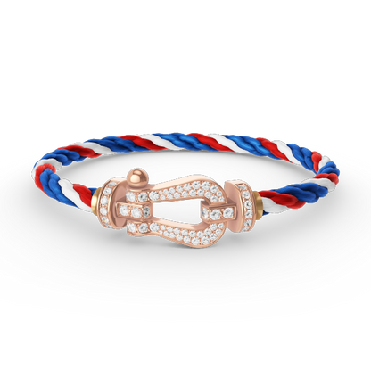 [Eterna Jewels]FORCE GROSSES HUFEISEN-VOLLDIAMANT-ARMBAND ROSÉGOLD