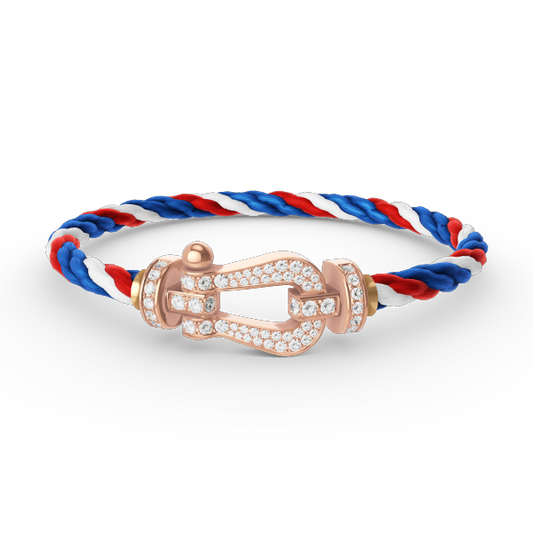 [Eterna Jewels]FORCE GROSSES HUFEISEN-VOLLDIAMANT-ARMBAND ROSÉGOLD