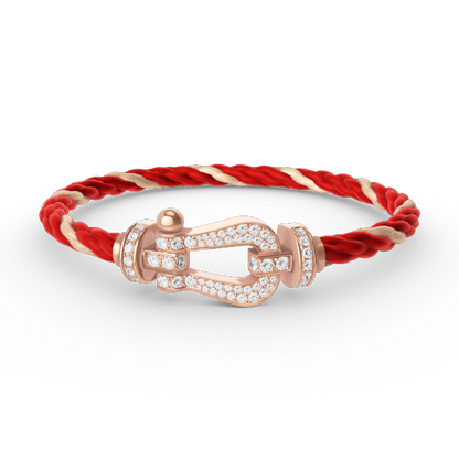 [Eterna Jewels]FORCE GROSSES HUFEISEN-VOLLDIAMANT-ARMBAND ROSÉGOLD
