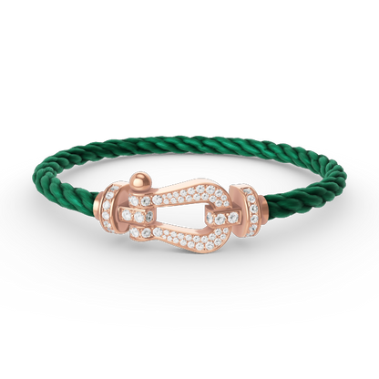 [Eterna Jewels]FORCE GROSSES HUFEISEN-VOLLDIAMANT-ARMBAND ROSÉGOLD