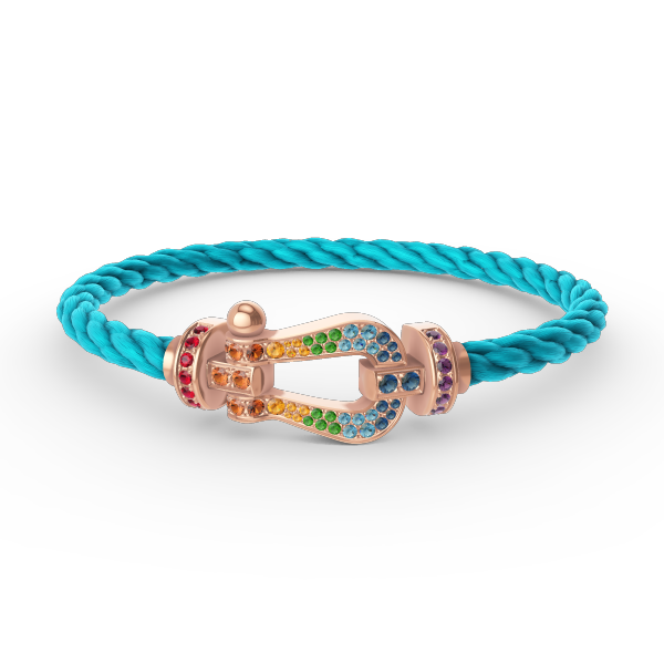 [Eterna Jewels]FORCE LARGE HORSESHOE COLORED DIAMOND BRACELET ROSÉGOLD