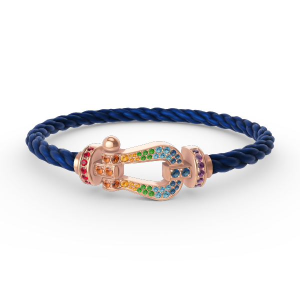 [Eterna Jewels]FORCE LARGE HORSESHOE COLORED DIAMOND BRACELET ROSÉGOLD