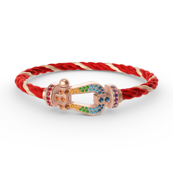 [Eterna Jewels]FORCE LARGE HORSESHOE COLORED DIAMOND BRACELET ROSÉGOLD