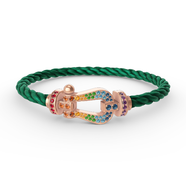 [Eterna Jewels]FORCE LARGE HORSESHOE COLORED DIAMOND BRACELET ROSÉGOLD