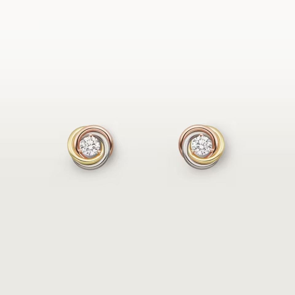 [Eterna Jewels]TRINITY STUD DIAMOND EARRINGS