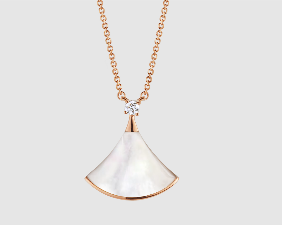 [Eterna Jewels]HALSKETTE DREAM WHITE MOP ROSÉGOLD 1 DIAMANT