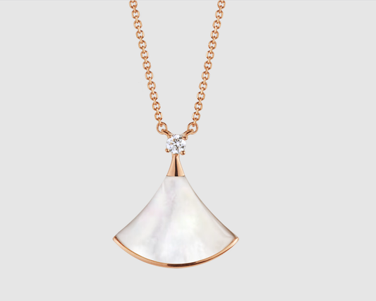 [Eterna Jewels]HALSKETTE DREAM WHITE MOP ROSÉGOLD 1 DIAMANT