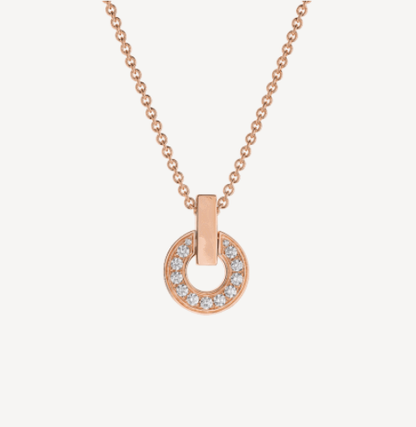 [Eterna Jewels]GARIネックレス ピンクゴールド ダイヤモンド