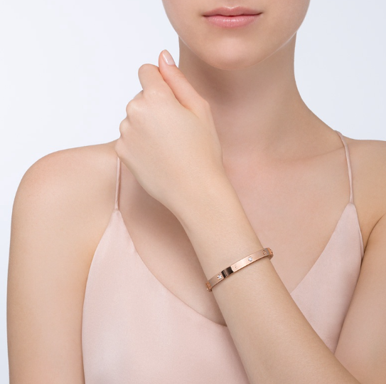 [Eterna Jewels]LIEBESARMBAND 6.1MM 4 DIAMANTEN