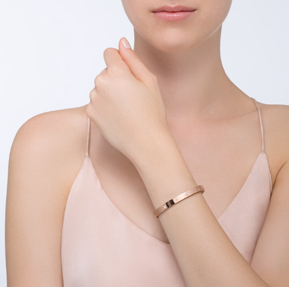 [Eterna Jewels]LIEBESARMBAND 6.1MM 4 DIAMANTEN
