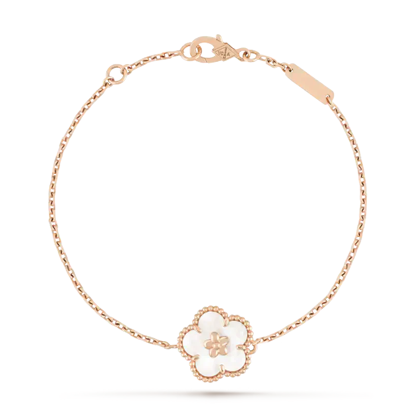 [エテルナジュエルズ]開運白蝶貝梅花ブレスレット