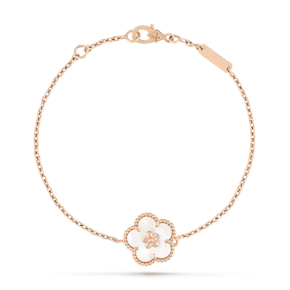 [エテルナジュエルズ]開運白蝶貝梅花ブレスレット