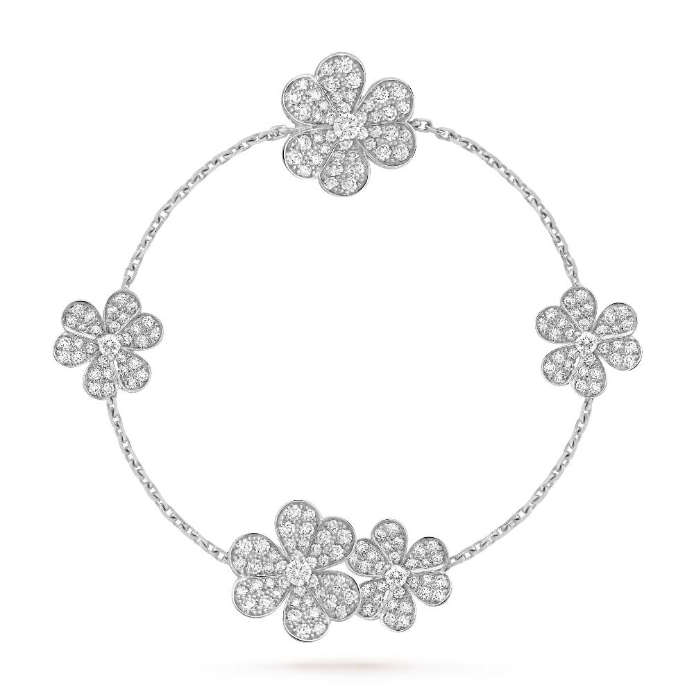 [Eterna Jewels]FRIVOLE SILBERNES ARMBAND MIT 5 BLÜTEN