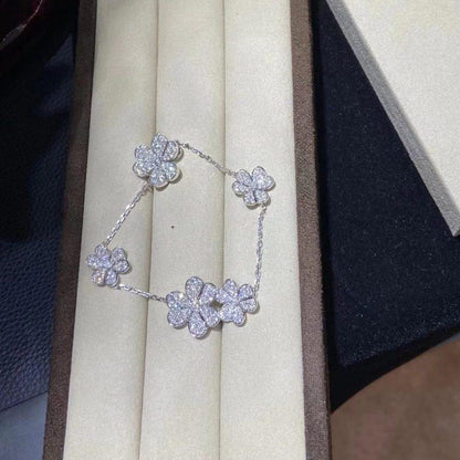 [Eterna Jewels]FRIVOLE SILBERNES ARMBAND MIT 5 BLÜTEN